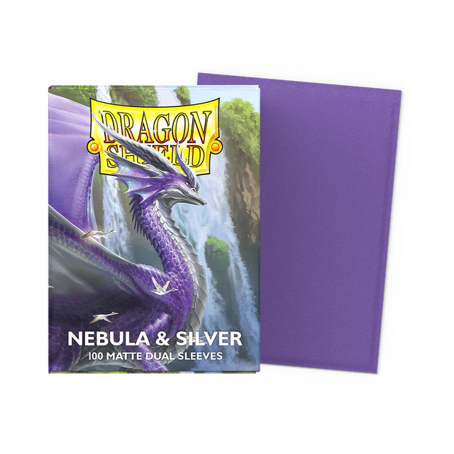 Dragon Shield Sleeves Nebula &amp; Silver (63 × 88 mm), matowe, srebrne wnętrze - 100 szt._1.webp
