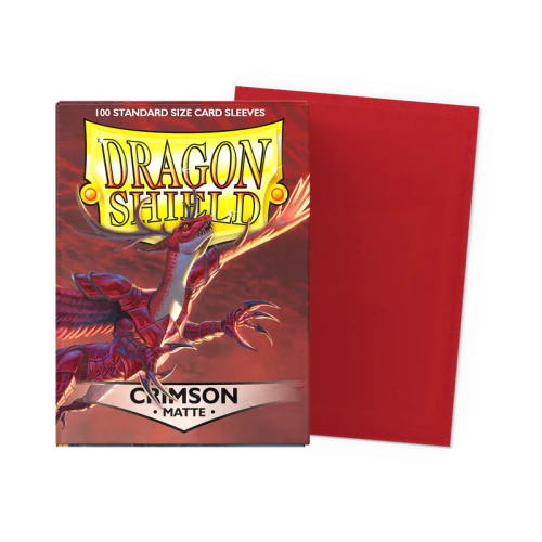 Dragon Shield Sleeves Crimson (63 × 88 mm), matowe - 100 szt._1.webp