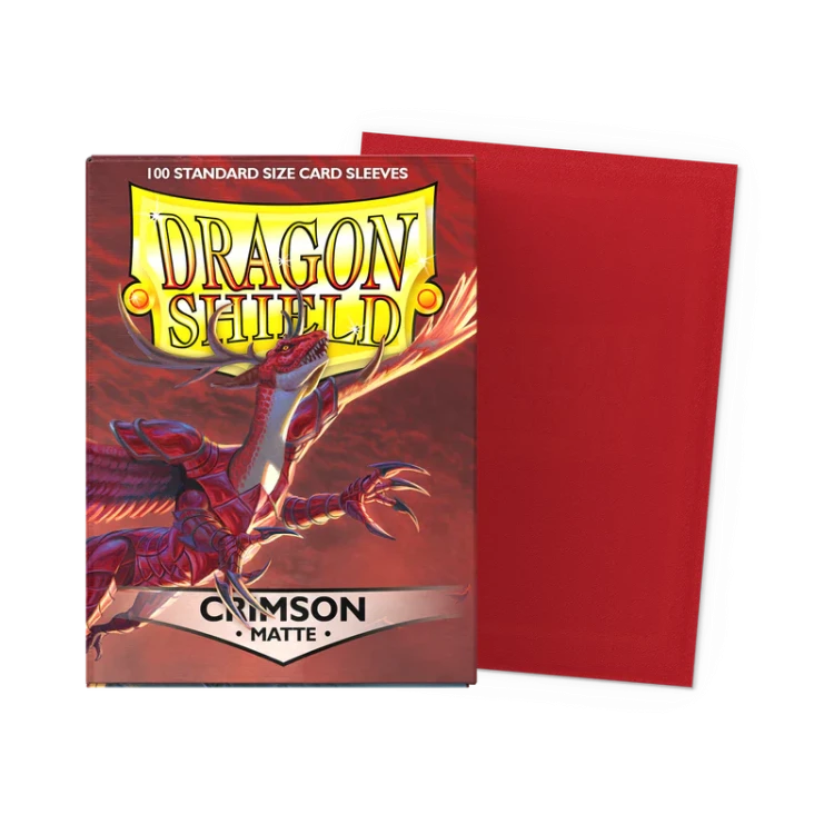 Dragon Shield Sleeves Crimson (63 × 88 mm), matowe - 100 szt._1.webp