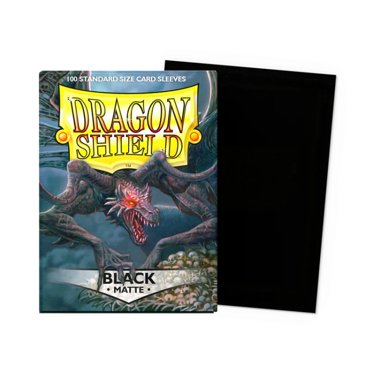 Dragon Shield Sleeves Black (63 × 88 mm), matowe