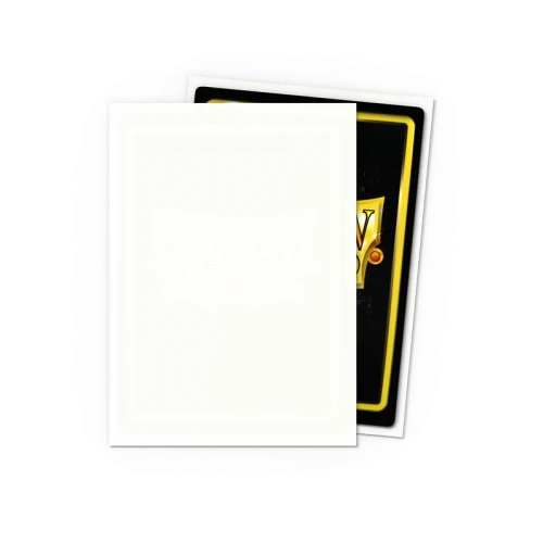 Dragon Shield Sleeves White (63 × 88 mm), matowe