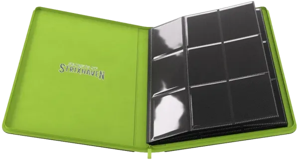 Gamegenic – Magic: The Gathering: Secrets of Strixhaven Zip-Up Album 18-Pocket Black/Green