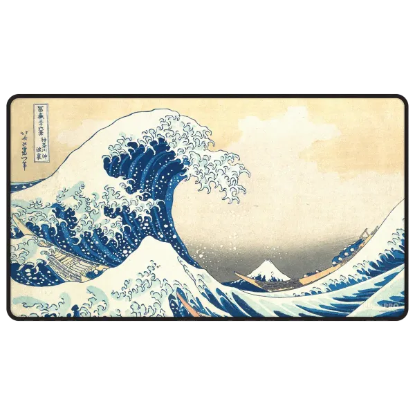 Ultra PRO Black Stitched Playmat The Great Wave off Kanagawa by Hokusai