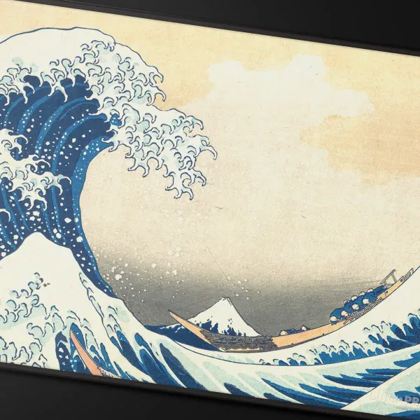 Ultra PRO Black Stitched Playmat The Great Wave off Kanagawa by Hokusai