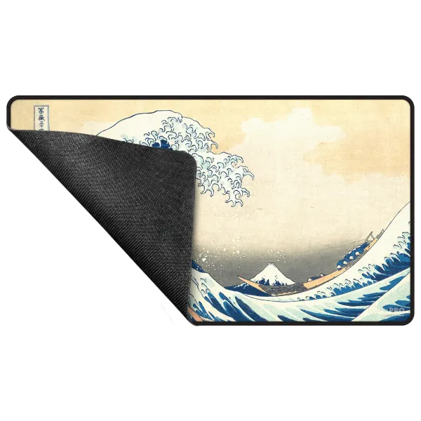 Ultra PRO Black Stitched Playmat The Great Wave off Kanagawa by Hokusai